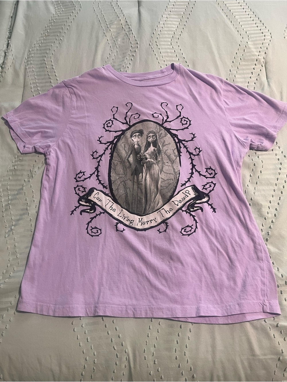 Corpse Bride Tim Burton Graphic T-Shirt Goth Horror Movie Double-Sided Women's M